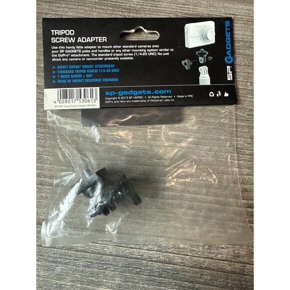Go Pro SP Gadgets   Tripod Screw Adapter NEW GoPro - Picture 4 of 5